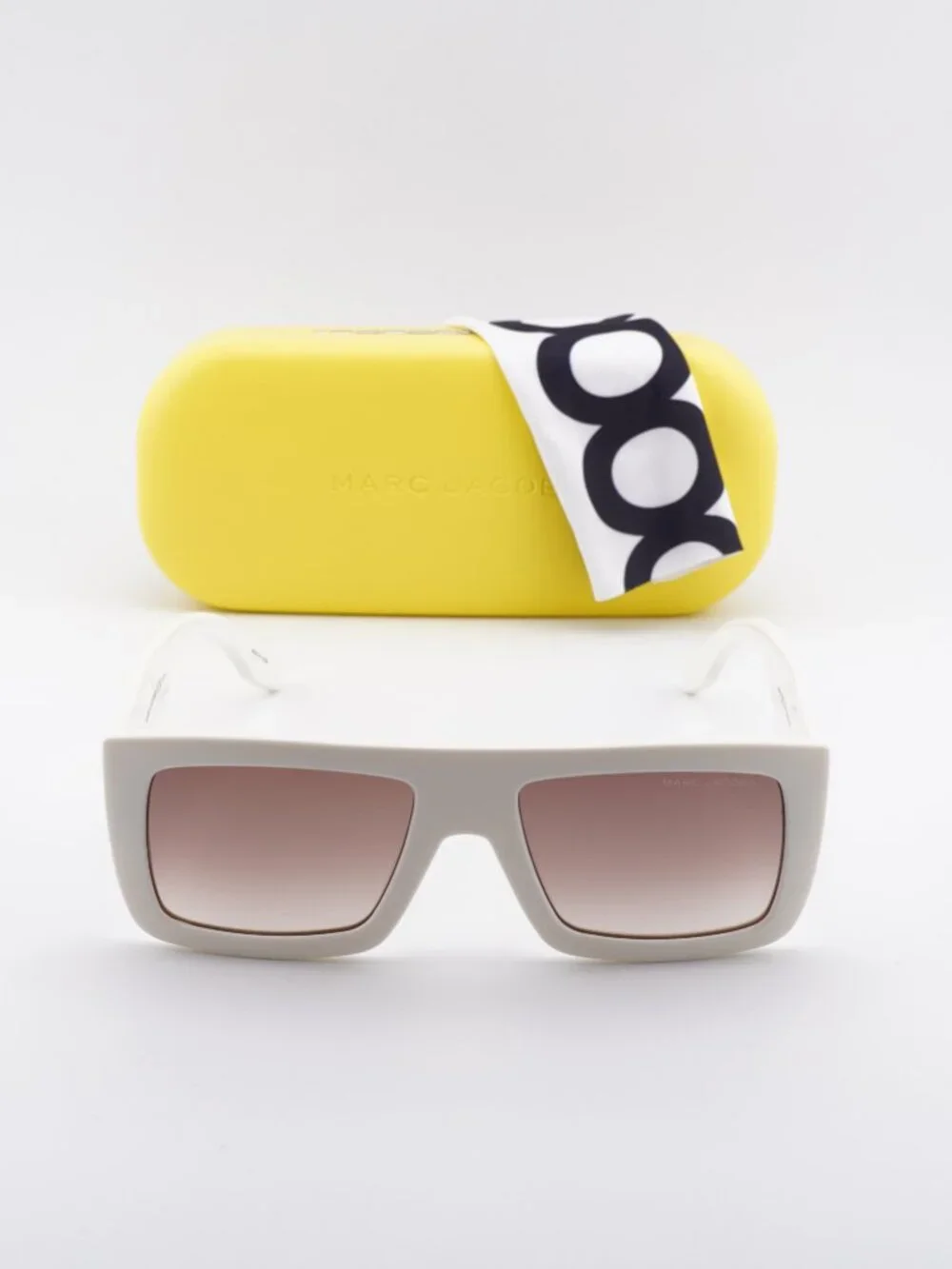 Marc Jacobs MARC 775/S 0SZJ HA Rectangle Sunglasses - White / Brown